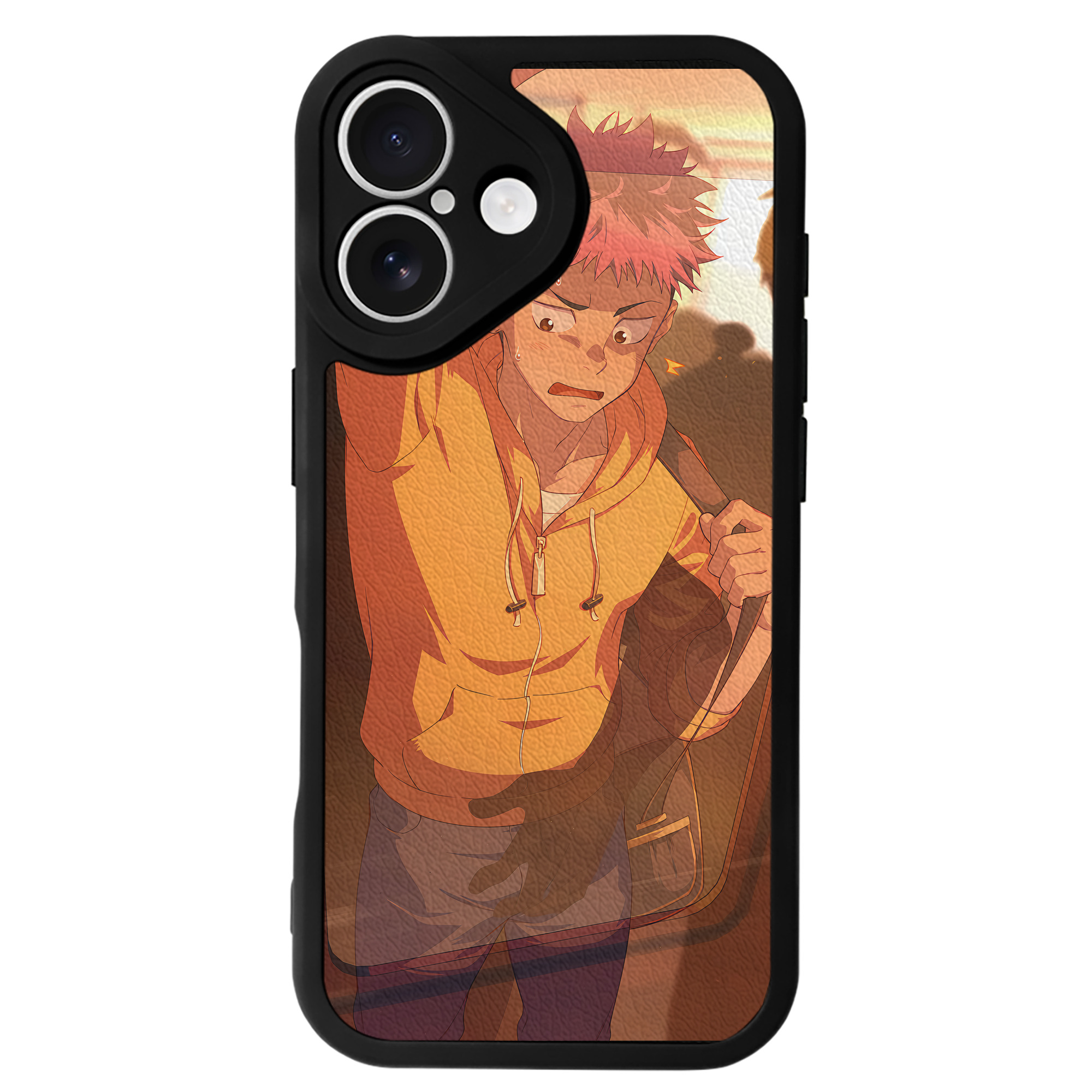 （画像用） 呪術廻戦 Jujutsu Kaisen 【iPhone 16シリーズ対応】シリコンスマホケース（レザー調） 材質：シリコン